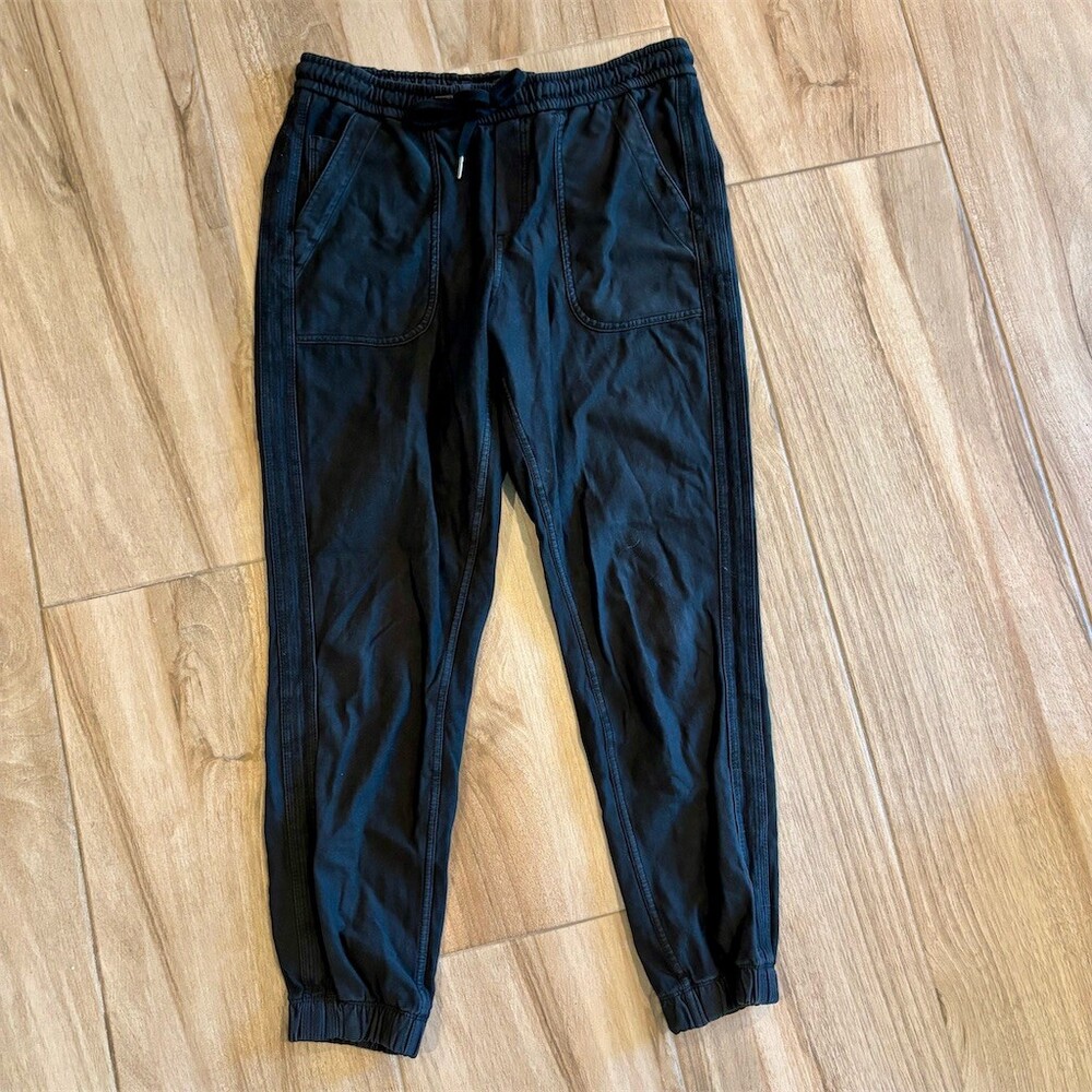 Athleta Farallon Jogger Pants Womens Size 6 Black Drawstring Tapered
